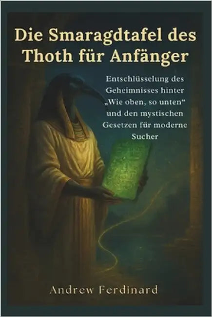 Die Smaragdtafel des Thoth für Anfänger: Entschlüsselung des Geheimnisses hinter "Wie oben, so unten" und den mystischen Gesetzen für moderne Sucher by Ferdinard, Andrew