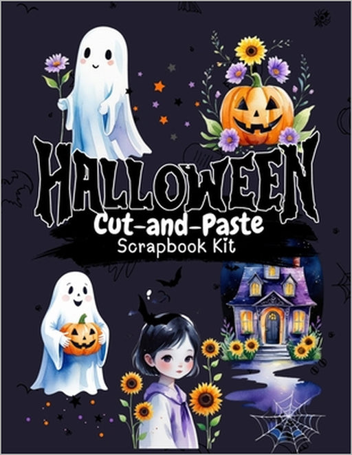 scrap book for halloween: Cut-and-Paste Scrapbook - 95 Ready-to-Use Spooky Designs for Kids & Adults by Blue Pen Publishing