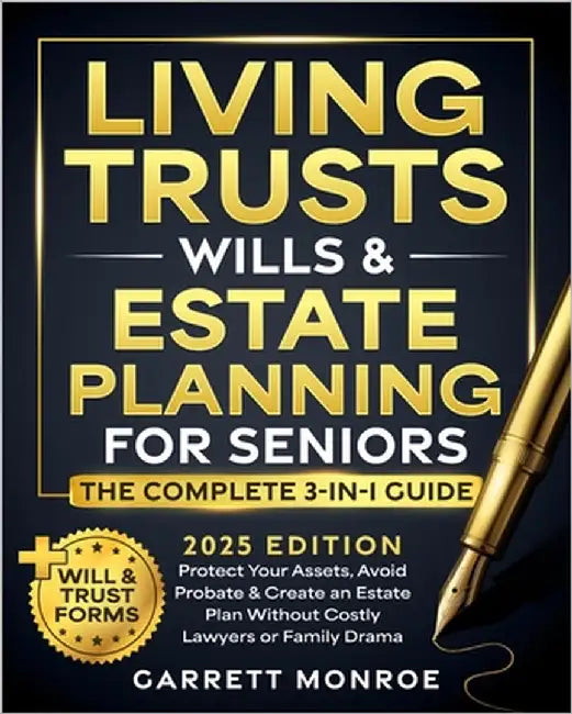 Living Trusts, Wills & Estate Planning for Seniors - The Complete 3-in-1 Guide: Protect Your Assets, Avoid Probate & Create an Estate Plan Without Cos by Monroe, Garrett
