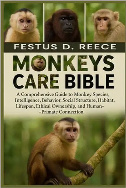 Monkeys Care Bible: A Comprehensive Guide to Monkey Species, Intelligence, Behavior, Social Structure, Habitat, Lifespan, Ethical Ownership, and Human by D. Reece, Festus