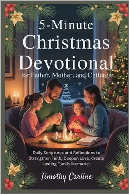 5-Minute Christmas Devotional for Father, Mother, and Children: Daily Scriptures and Reflections to Strengthen Faith, Deepen Love, Create Lasting Fami by Carline, Timothy