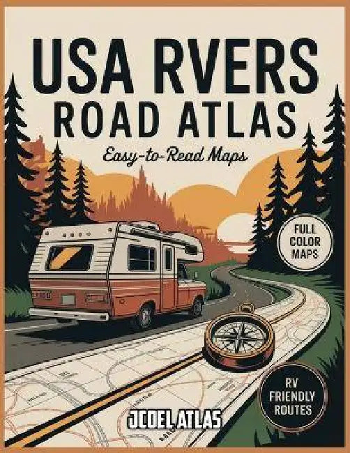USA Rvers Road Atlas: Start Your Engine, Find Your Freedom - Discover America's Most Scenic Highways, Safest Routes, and Best RV Stops for the Journey by Jcoel Atlas