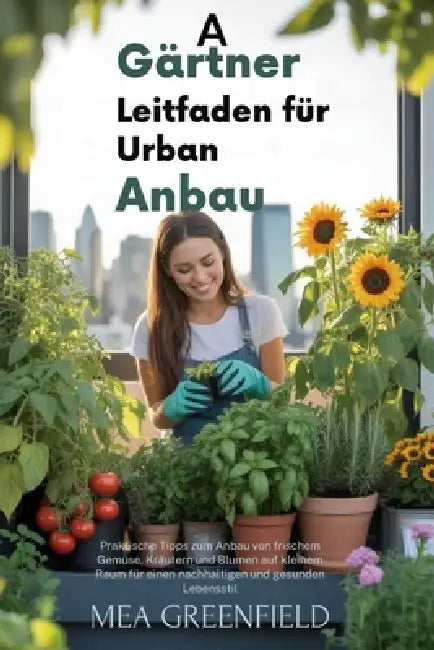 Ein Gärtnerhandbuch für den städtischen Anbau: Praktische Tipps zum Anbau von frischem Gemüse, Kräutern und Blumen auf kleinem Raum für einen nachhalt by Mea Greenfield