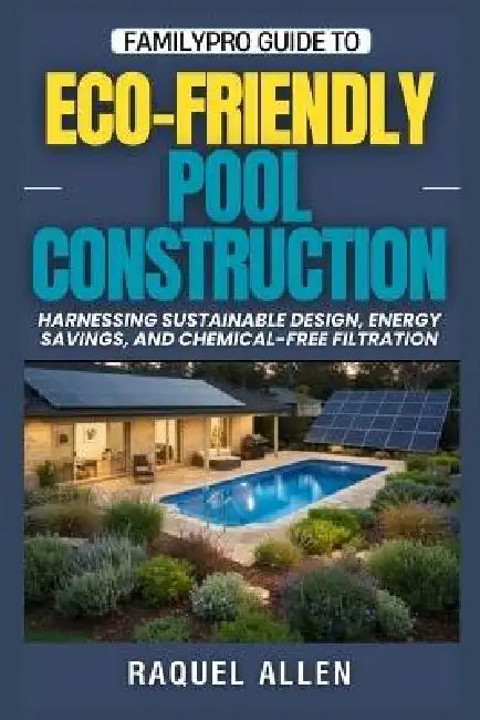 FamilyPro Guide to Eco-Friendly Pool Construction: Harnessing Sustainable Design, Energy Savings, and Chemical-Free Filtration by Raquel Allen