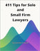 411 Tips for Solo and Small Firm Lawyers by Couch, Jordan