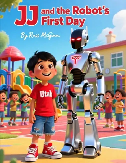 Jj And The Robots First Day by Russ Mcginn