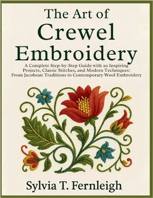 The Art of Crewel Embroidery: A Complete Step-by-Step Guide with 20 Inspiring Projects, Classic Stitches, and Modern Techniques: From Jacobean Traditi by Fernleigh, Sylvia T.