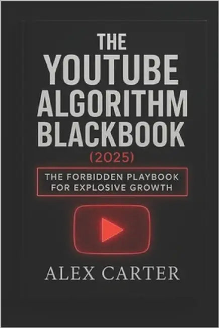 The YouTube Algorithm Blackbook (2025): The Forbidden Playbook for Explosive Growth: Underground Tactics, Shadow Methods, and Hidden Secrets They Don' by Carter, Alex