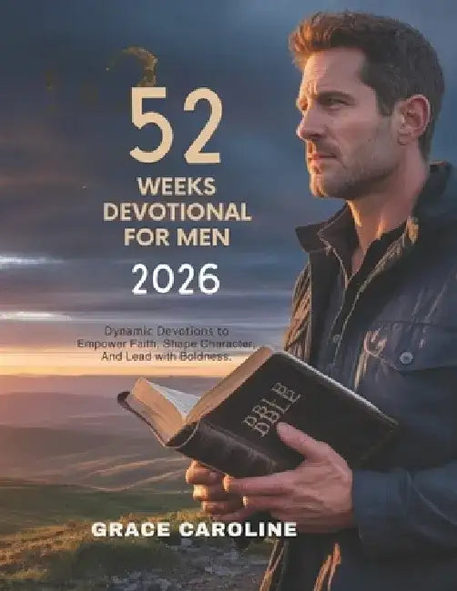52 Weeks Devotional for Men 2026: Dynamic Devotions to Empower Faith Shape Character and Lead with Boldness by Grace Caroline