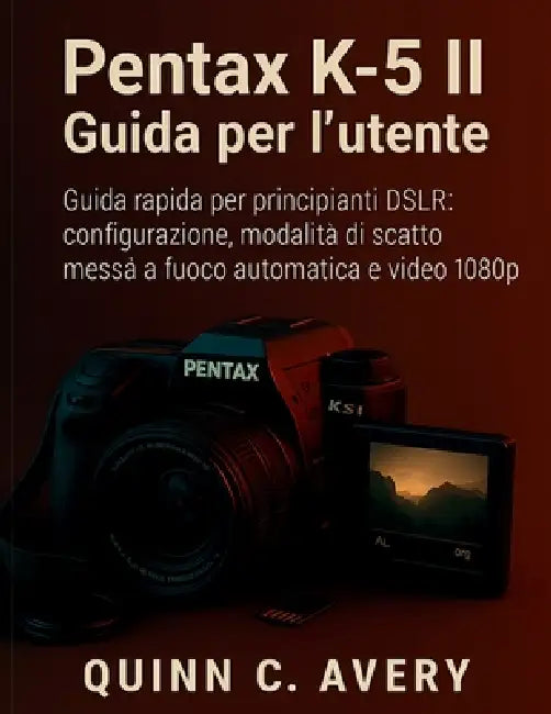 Pentax K-5 II Guida per l'utente: Guida rapida per principianti DSLR: configurazione, modalità di scatto, messa a fuoco automatica e video 1080p by Quinn C. Avery, Quinn C. Avery