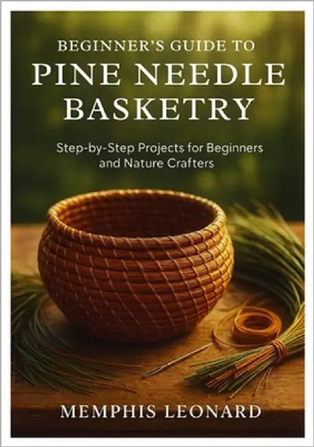 Beginner's Guide to Pine Needle Basketry: Step-by-Step Projects for Beginners and Nature Crafters by Leonard, Memphis