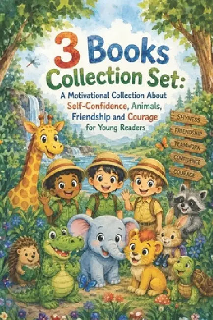 3 Books Collection Set: A Motivational Collection About Self-Confidence, Animals, Friendship and Courage for Young Readers by Rabea Hadi