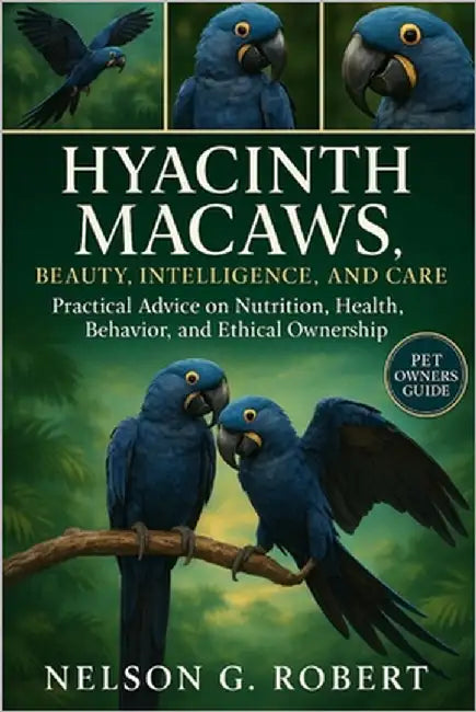 Hyacinth Macaws: BEAUTY, INTELLIGENCE, AND CARE: Practical Advice on Nutrition, Health, Behavior, and Ethical Ownership by G. Robert, Nelson