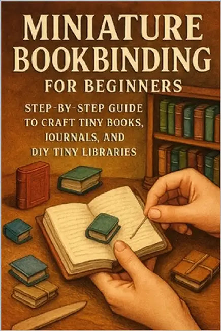 Miniature Bookbinding for Beginners: Step-by-Step Guide to Craft Tiny Books, Journals, and DIY Tiny Libraries by Rhea, Alexander