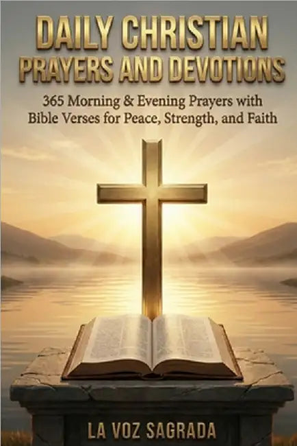Daily Christian Prayers and Devotions: 365 Morning & Evening Prayers with Bible Verses for Peace, Strength, and Faith by Sagrada, La Voz
