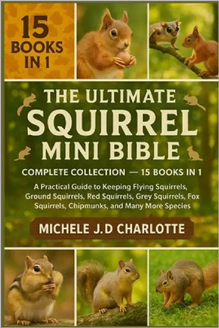 The Ultimate Squirrel Mini Bible: COMPLETE COLLECTION - 15 BOOKS IN 1: A Practical Guide to Keeping Flying Squirrels, Ground Squirrels, Red Squirrels, by J. D. Charlotte, Michele