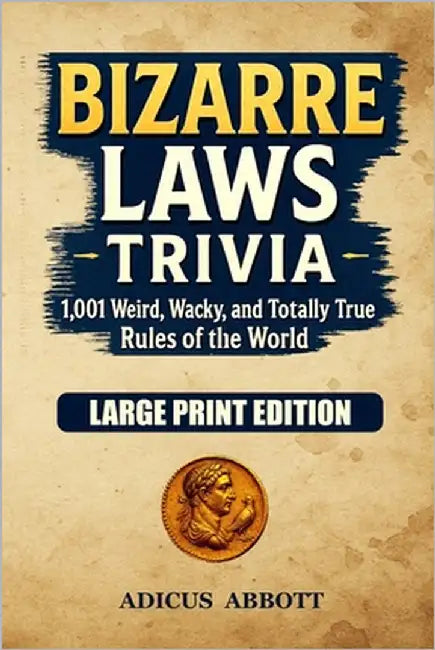 Bizarre Laws Trivia (Large Print): 1,001 Weird, Wacky, and Totally True Rules of the World - A Fun Facts & Trivia Guide to Legal Oddities by Abbott, Adicus