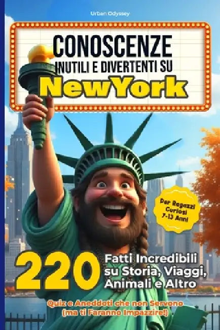 Conoscenze Inutili E Divertenti Su New York: 220 Fatti Incredibili su Storia, Viaggi, Animali e Altro Per Ragazzi Curiosi 7-13 Anni - Quiz e Aneddoti by Urban Odyssey