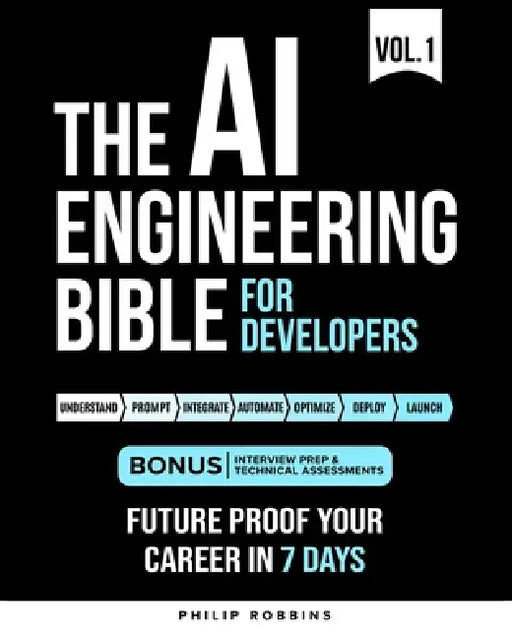The AI Engineering Bible for Developers: Essential Programming Languages, Machine Learning, LLMs, Prompts & Agentic AI. Future Proof Your Career In th by Manju Vallayil, Philip Robbins