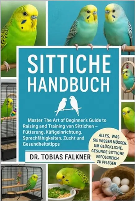 Sittiche Handbuch: Master The Art of Beginner's Guide to Raising and Training von Sittichen - Fütterung, Käfigeinrichtung, Sprechfähigkeiten, Zucht un by Falkner, Tobias