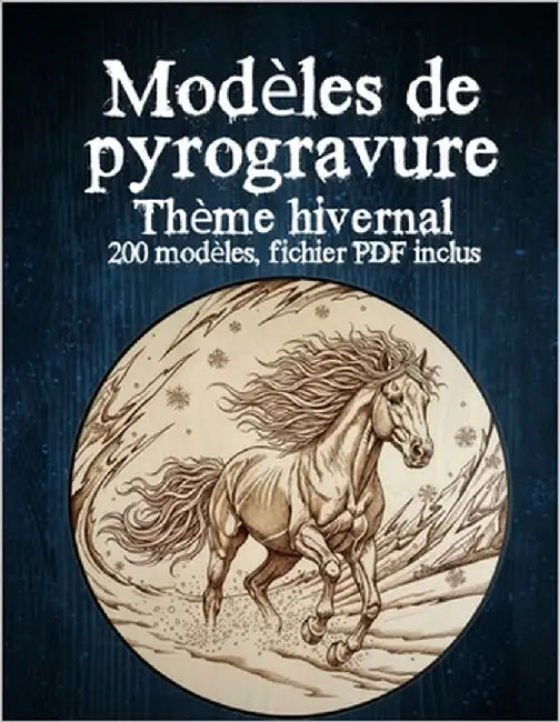 Modèles de Pyrogravure Hiver: 100+ Motifs de Pyrographie - Téléchargement PDF inclus (Code QR) by Greta, Falkenstein