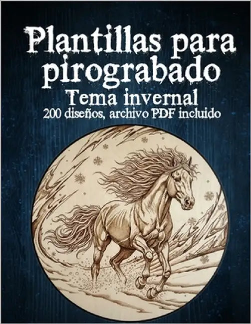 Plantillas de Pirograbado Invernal: 100+ Patrones de Pirografía - Descarga PDF incluida (Código QR) by Greta, Falkenstein