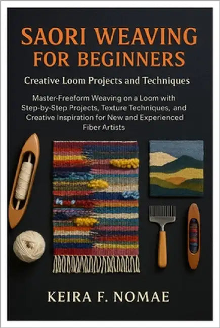 Saori Weaving For Beginners: Creative Loom Projects And Techniques: Master Freeform Weaving On A Loom With Step-By-Step Projects, Texture Techniques, by Nomae, Keira F.