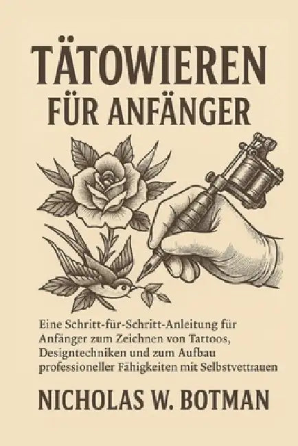 Tätowieren Für Anfänger: Eine Schritt-für-Schritt-Anleitung für Anfänger zum Zeichnen von Tattoos, Designtechniken und zum Aufbau professioneller Fähi by Nicholas W. Botman