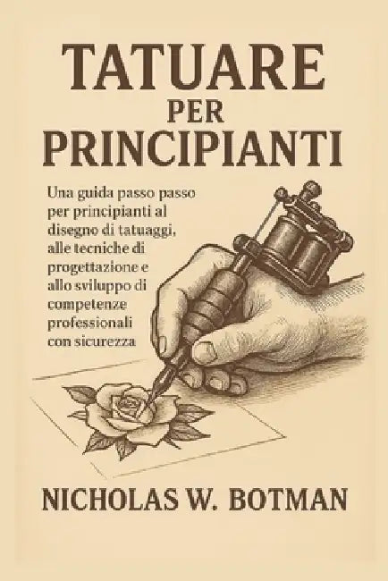 Tatuare Per Principianti: Una guida passo passo per principianti al disegno di tatuaggi, alle tecniche di progettazione e allo sviluppo di competenze by Nicholas W. Botman