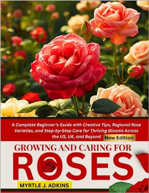 Growing And Caring For Roses: A Complete Beginner's Guide with Creative Tips, Regional Rose Varieties, and Step-by-Step Care for Thriving Blooms Acros by Adkins, Myrtle J.