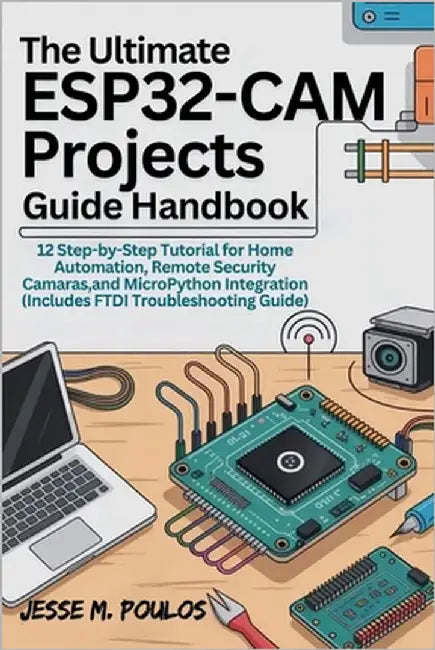 The Ultimate Esp32-CAM Projects Guide Handbook: 12 Step-by-Step Tutorials for Home Automation, Remote Security Cameras, and MicroPython Integration (I by Poulos, Jesse
