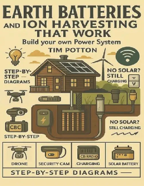 Earth Batteries and Ion Harvesting That Works: DIY Off-Grid Energy Systems Using Earth Batteries, Tesla Ion Harvesters, and Soil & Air Power for Homes by Tim Potton