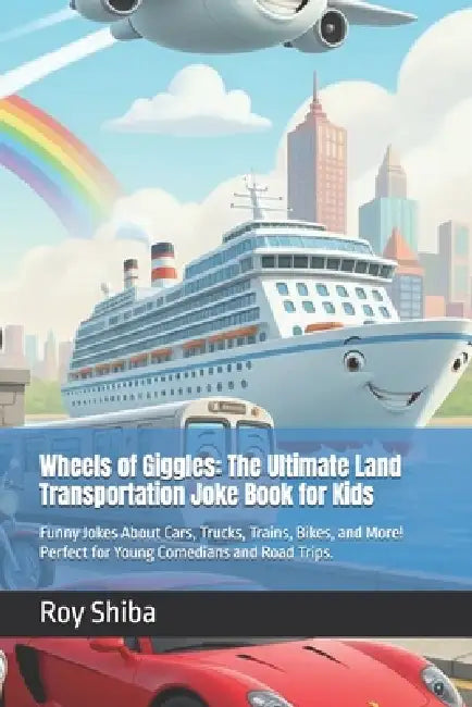 Wheels of Giggles: The Ultimate Land Transportation Joke Book for Kids: Funny Jokes About Cars, Trucks, Trains, Bikes, and More! Perfect for Young Com by Roy Shiba