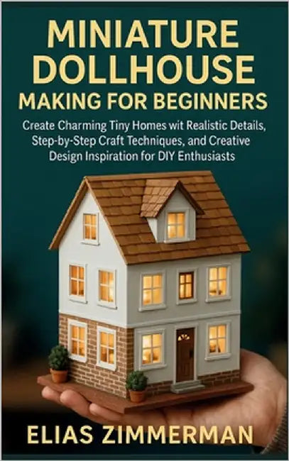 Miniature Dollhouse Making for Beginners: Create Charming Tiny Homes with Realistic Details, Step-by-Step Craft Techniques, and Creative Design Inspir by Zimmerman, Elias