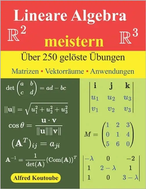 Lineare Algebra meistern: Über 250 gelöste Übungen Matrizen - Vektorräume - Anwendungen by Koutoube, Alfred