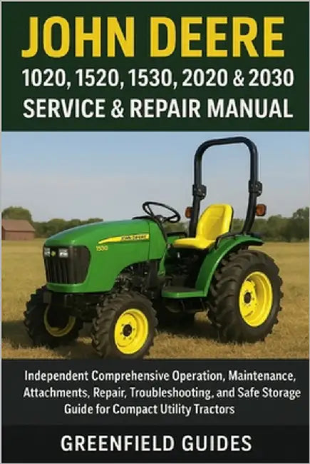 John Deere 1020, 1520, 1530, 2020 & 2030 Service & Repair Manual: Independent Comprehensive Operation, Maintenance, Attachments, Repair, Troubleshooti by Guides, Greenfield