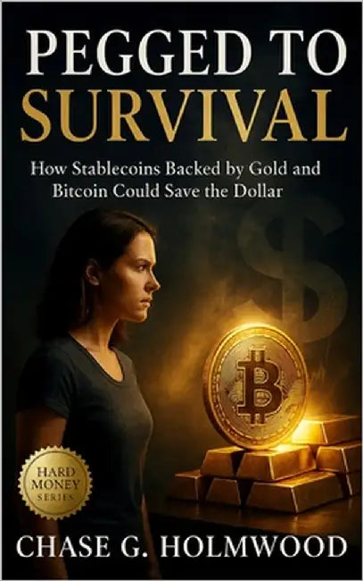 Pegged to Survival: How Stablecoins Backed by Gold and Bitcoin Could Save the Dollar: Restoring Trust Through Verifiable Money and Proof-Based Systems by Holmwood, Chase G.