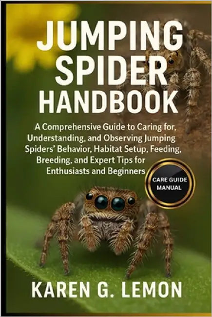 Jumping Spider Handbook: A Comprehensive Guide to Caring for, Understanding, and Observing Jumping Spiders Behavior, Habitat Setup, Feeding, Breeding, by G. Lemon, Karen