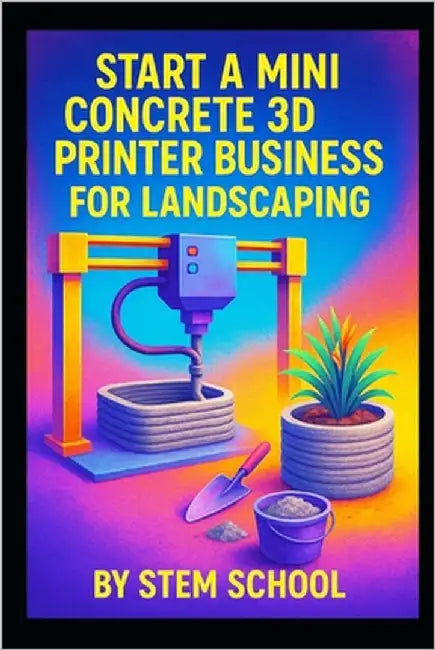 Start a Mini Concrete 3D Printer Business for Landscaping: Build, Design from 3D-Printed Planters, Retaining Walls and Outdoor Creations by School, Stem