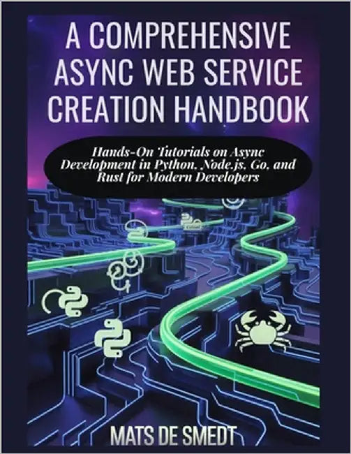 A Comprehensive ASYNC Web Service Creation Handbook: Hands-On Tutorials on Async Development in Python, Node.js, Go, and Rust for Modern Developers by de Smedt, Mats