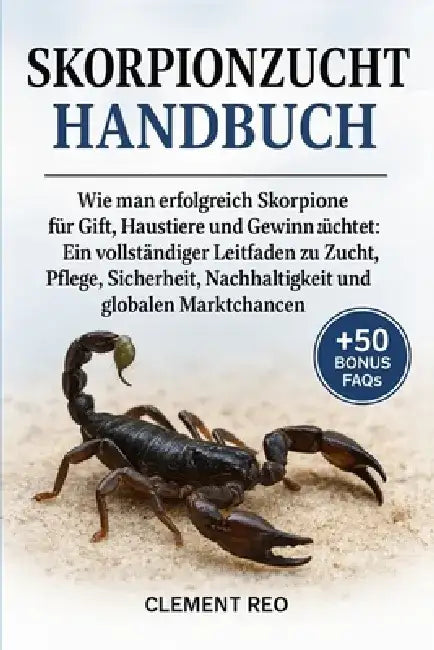 Skorpionzucht-Handbuch: Wie man erfolgreich Skorpione für Gift, Haustiere und Gewinn züchtet: Ein vollständiger Leitfaden zu Zucht, Pflege, Sicherheit by Clement Reo