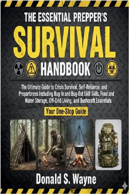 The Essential Prepper's Survival Handbook: The Ultimate Guide to Crisis Survival, and Preparedness Including Bug-In and Bug-Out Skills, Food and Water by Wayne, Donald S.