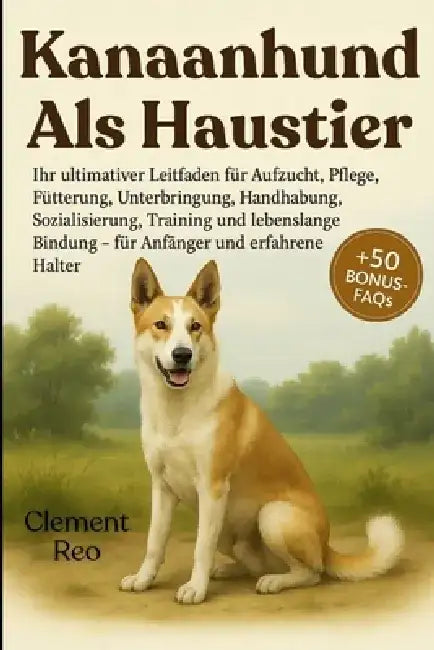 Kanaanhund ALS Haustier: Ihr ultimativer Leitfaden für Aufzucht, Pflege, Fütterung, Unterbringung, Handhabung, Sozialisierung, Training und lebenslang by Clement Reo