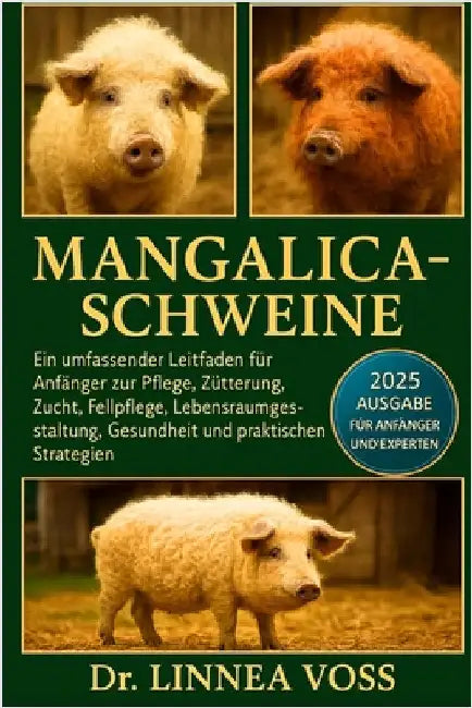 Mangalica-Schweine: Ein umfassender Leitfaden für Anfänger zur Pflege, Fütterung, Zucht, Fellpflege, Lebensraumgestaltung, Gesundheit und praktischen by Voss, Linnea