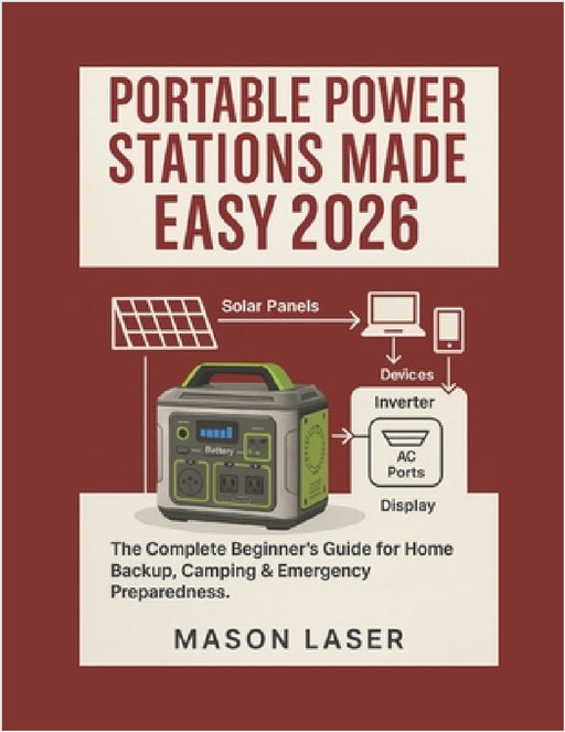 Portable Power Station Made Easy 2026: The Complete Beginner's Guide for Home Backup, Camping & Emergency Preparedness. by Mason Laser