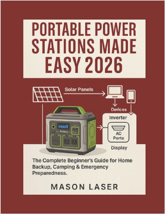 Portable Power Station Made Easy 2026: The Complete Beginner's Guide for Home Backup, Camping & Emergency Preparedness. by Mason Laser