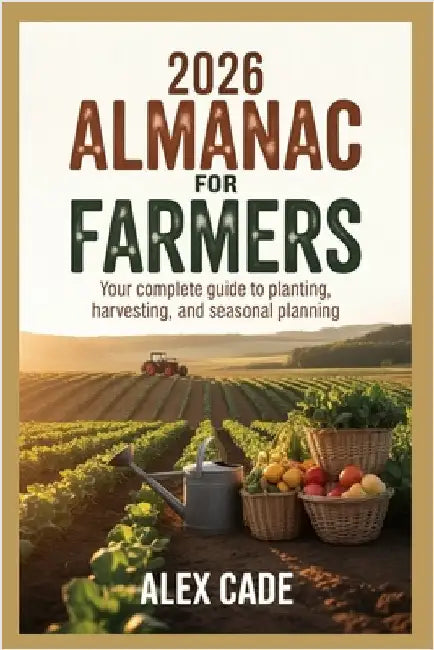 2026 Almanac for farmers: Your complete Guide to planting Harvesting, and Seasonal Planning by Cade, Alex
