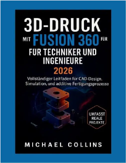 3d-Druck Mit Fusion 360 Für Techniker Und Ingenieure: Vollständiger Leitfaden für CAD-Design, Simulation und additive Fertigungsprozesse by Collins, Michael