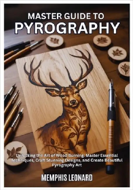 Master Guide to Pyrography: Unlocking the Art of Wood Burning: Master Essential Techniques, Craft Stunning Designs, and Create Beautiful Pyrography by Leonard, Memphis