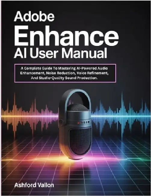 Adobe Enhance AI User Manual: A Complete Guide To Mastering AI-Powered Audio Enhancement, Noise Reduction, Voice Refinement, And Studio-Quality Sound by Vallon, Ashford